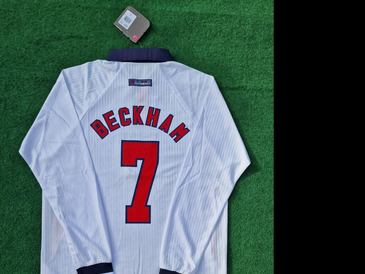 David Beckham England 1998 World Cup Long Sleeves Retro Jersey