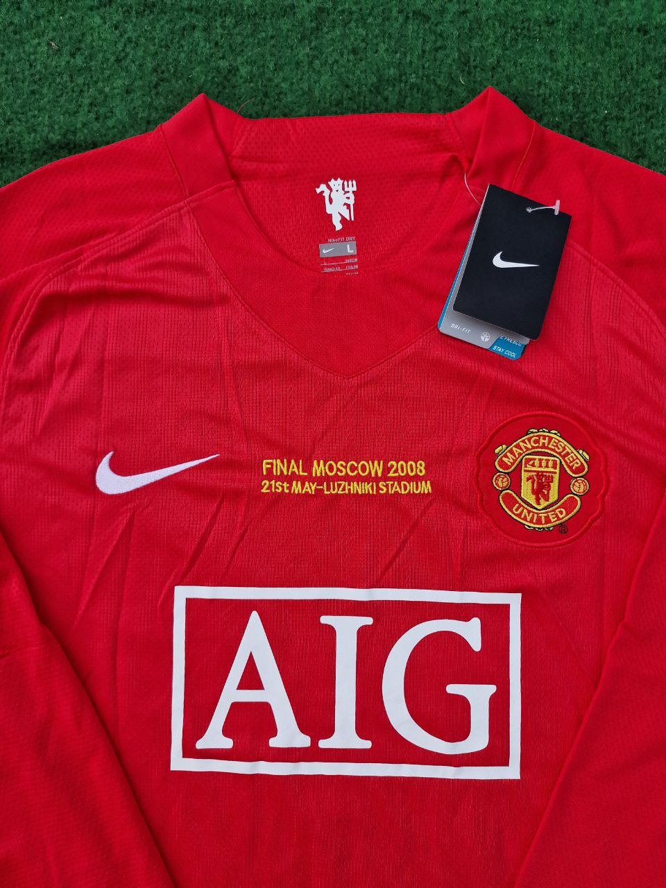 Ronaldo 2008 Jersey Manchester United UCL Retro Long Sleeve