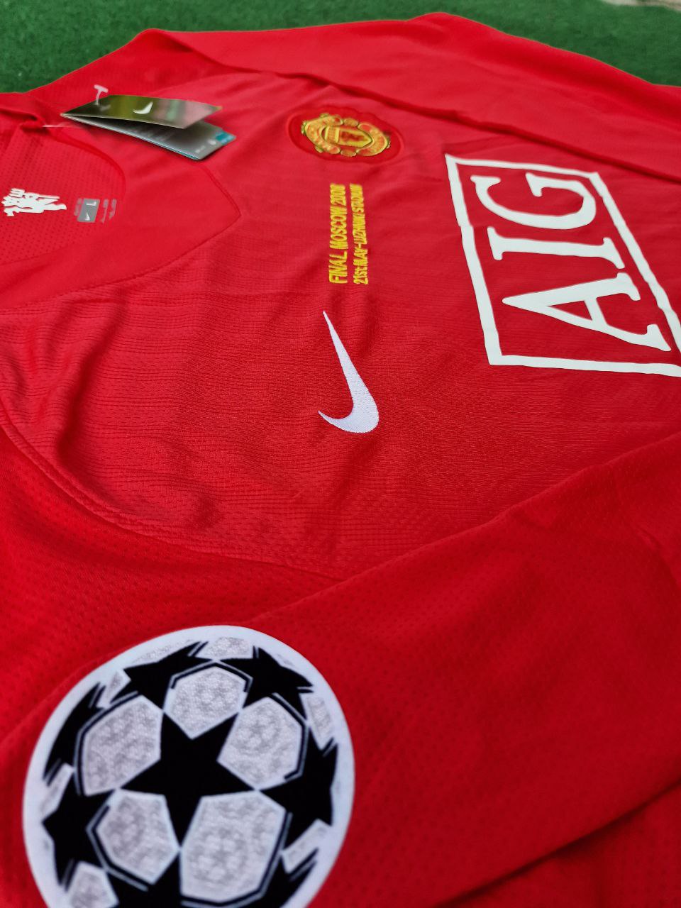 Ronaldo 2008 Jersey Manchester United UCL Retro Long Sleeve