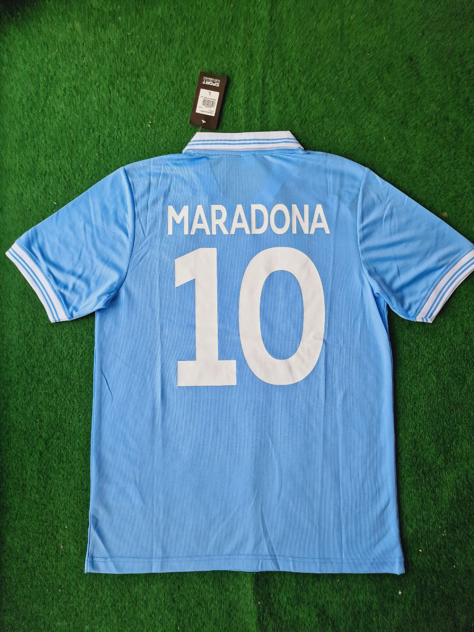 Diego Armando Maradona 10 - Napoli 1986 1987 Retro Football Jersey Trikot Maillot Maglia