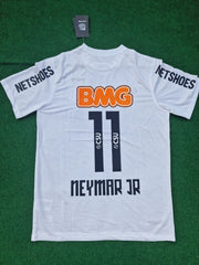 Neymar Jr Santos FC White Retro Football Jersey Trikot
