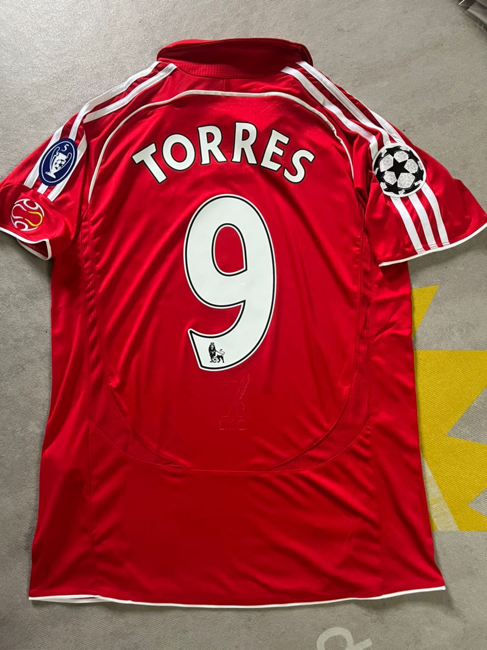 Fernando Torres Jersey Retro Football  Liverpool 2007/08 UCL